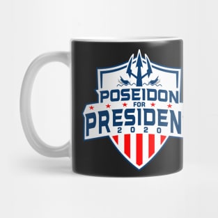 Poseidon for president -  funny Anti-Trump Election  T-Shirt Mug